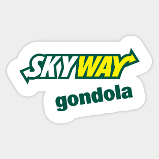 Skyway gondonla Sticker